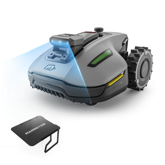 MAMMOTION YUKA mini 2 500 Robot Lawn Mower without Boundary, Recommended 500 ㎡, Tri-Cam AI Vision, NO RTK, No Signal Dropouts, Auto Multi-Zone Mapping, DropMow, 45% Slopes Cutting Heights 20-60mm